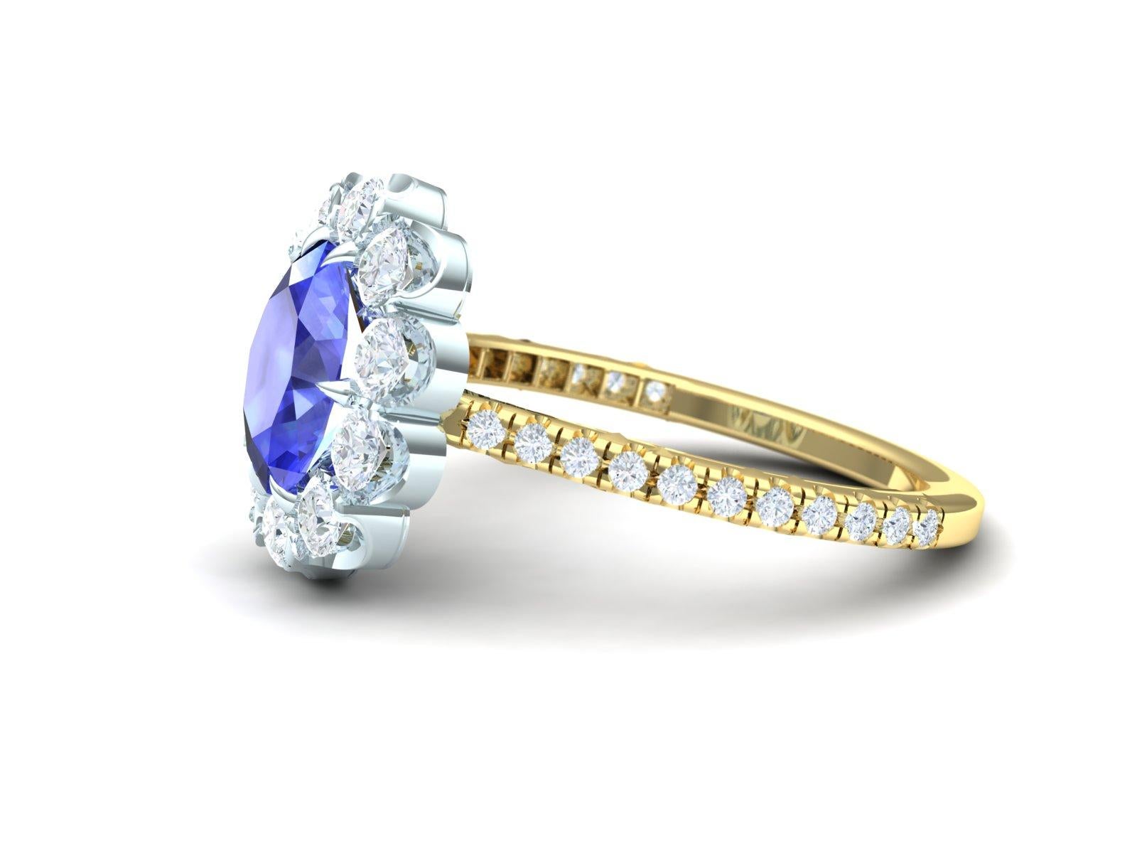 2 carat ceylon sapphire ring