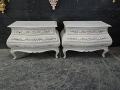 2 Carved Rococo Style Chest of Drawers