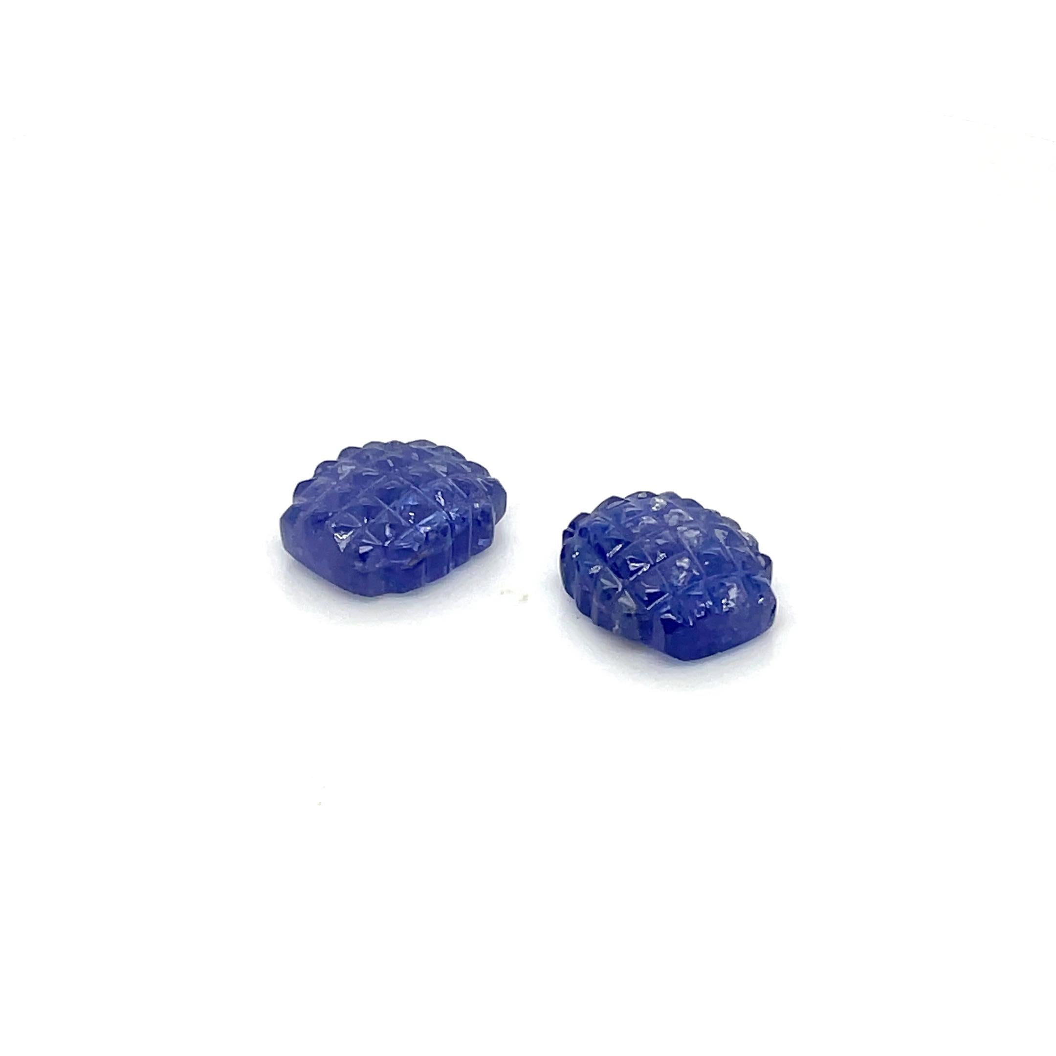 2 carati di tanzanite intagliata 18,41 In condizioni Nuovo in vendita a Hong Kong, HK