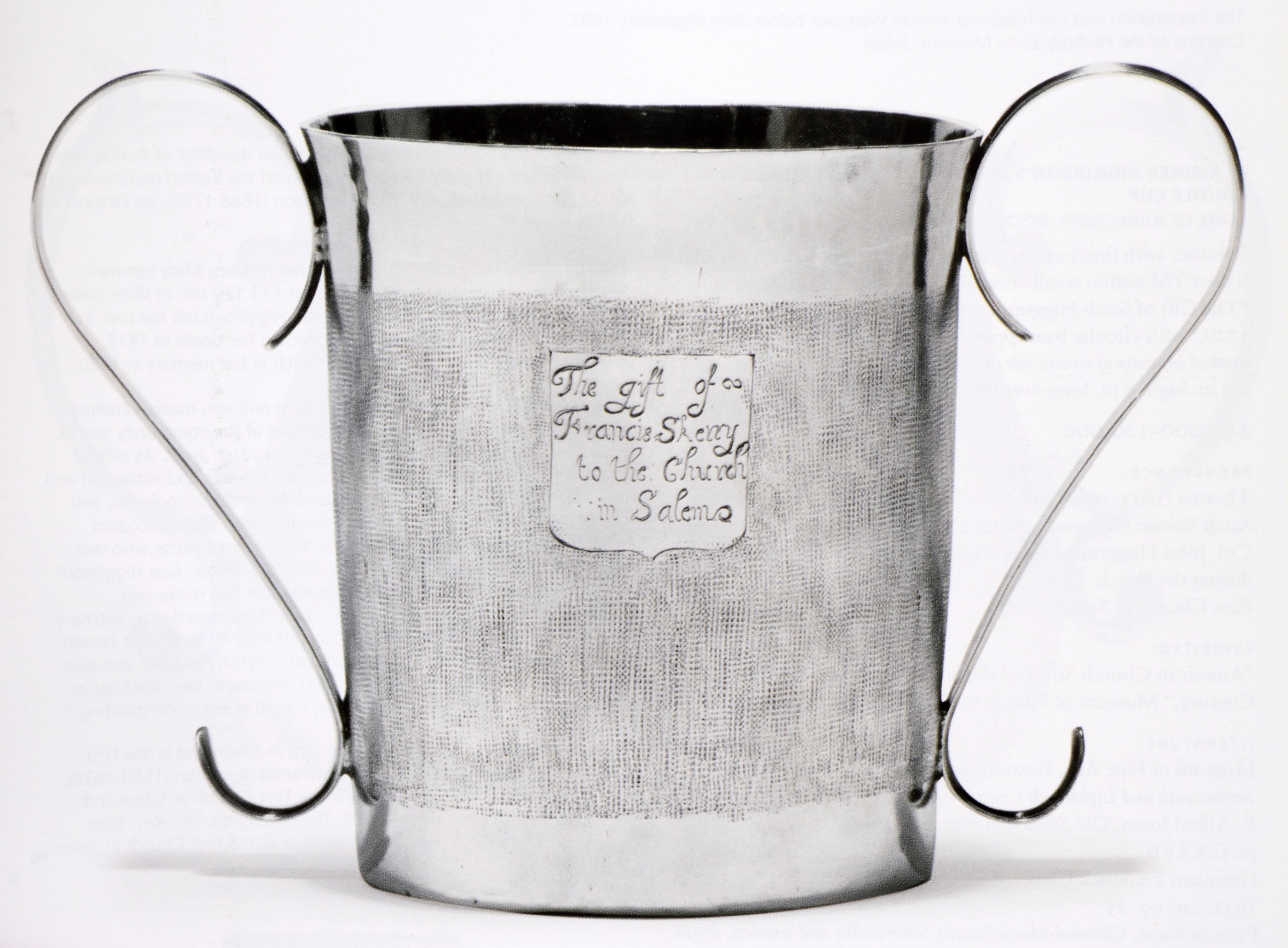 2 Cats. Early American Silver Darling Foundation & Silver Monteith by John Coney For Sale 10