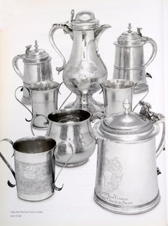 2 Cats. Early American Silver Darling Foundation & Silver Monteith by John Coney