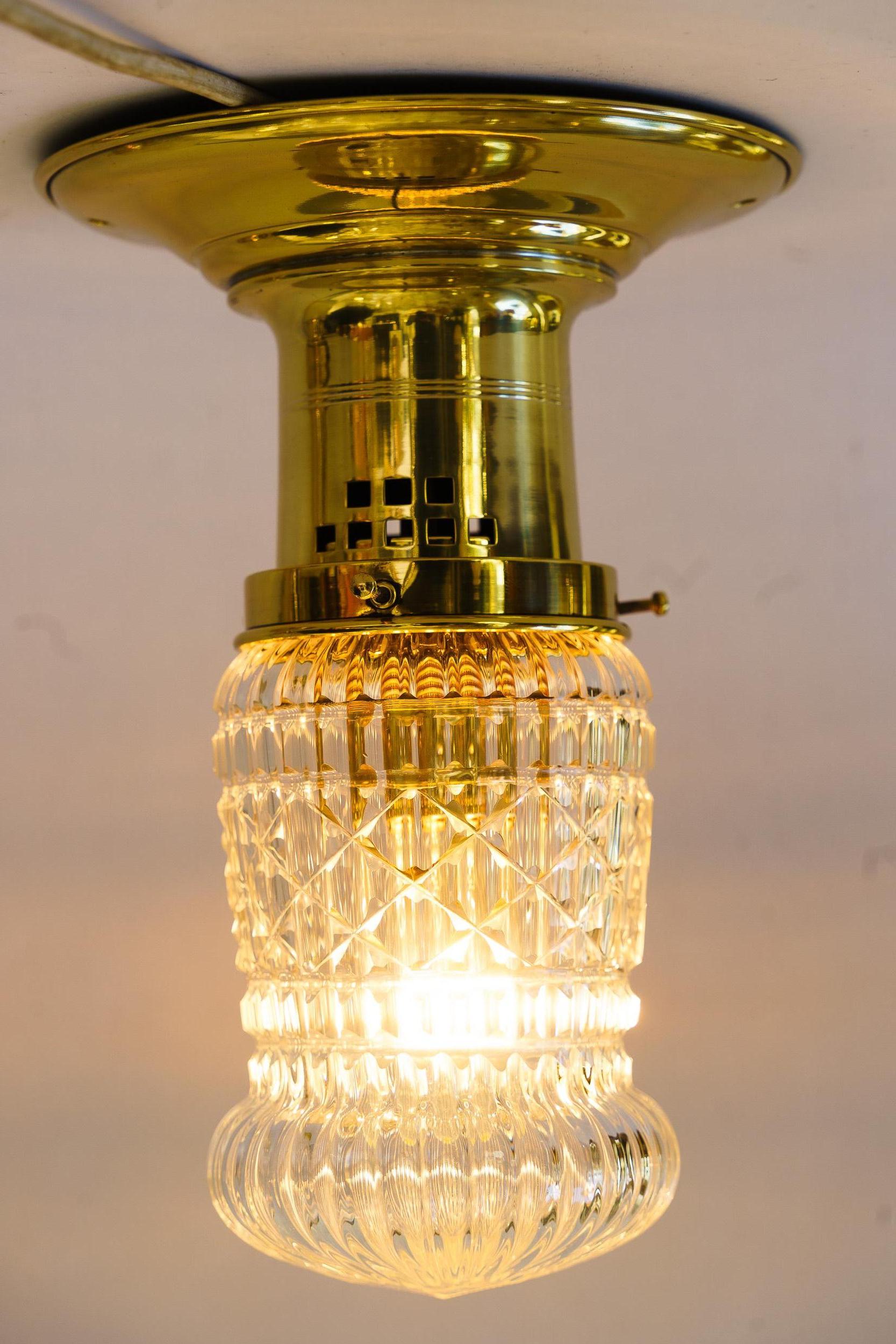 2 ceiling lamps vienna around 1920s For Sale 2