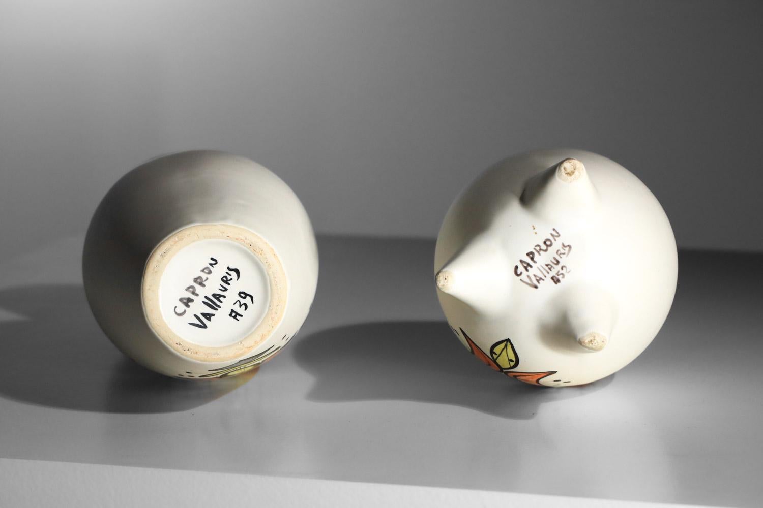 2 bottiglie di ceramica roger capron vallauris anni '60 in vendita 4