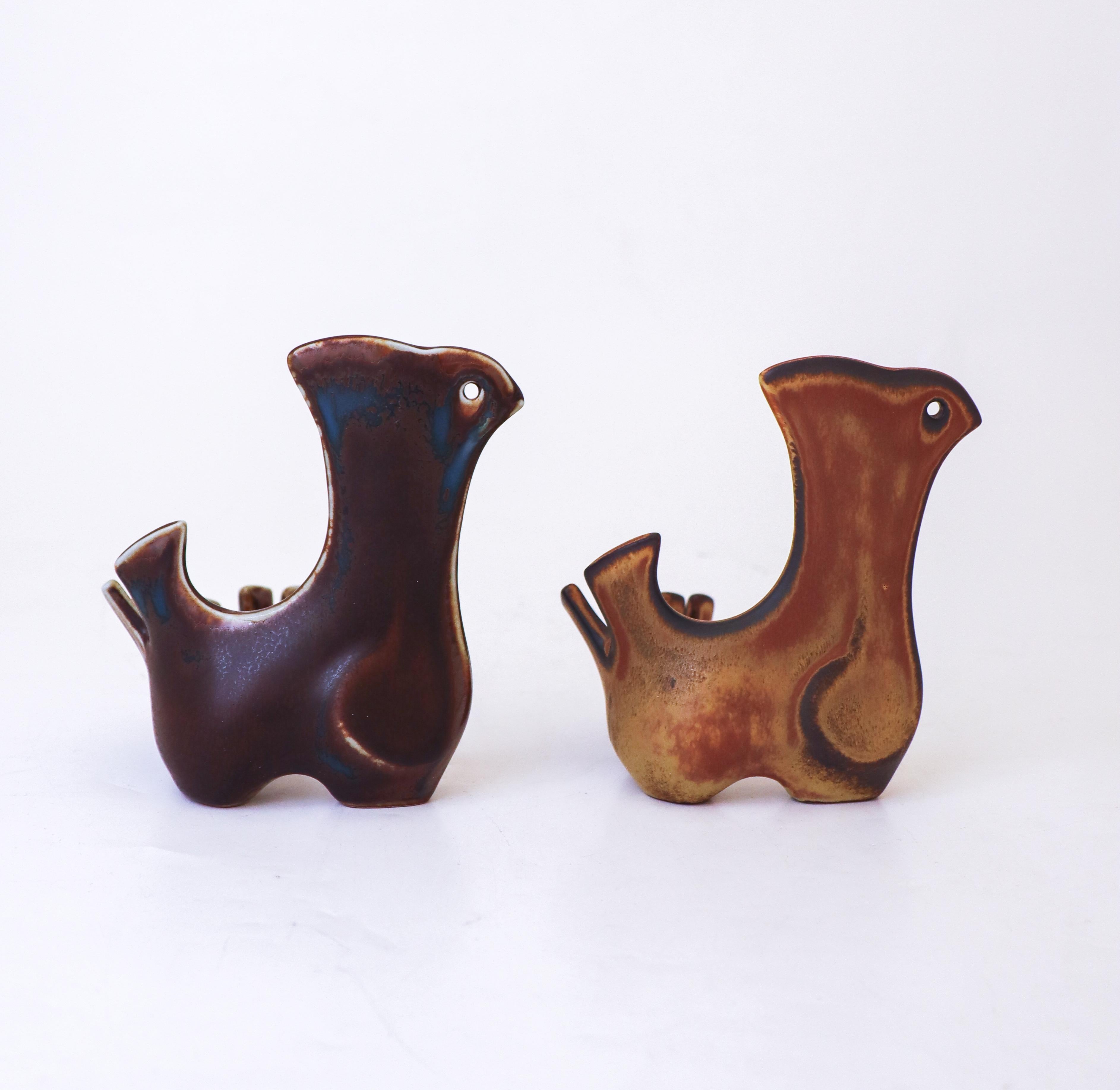 2 Sculpture en céramique, Bertil Lundgren, Rörstrand, Modernity, 1970 en vente 1
