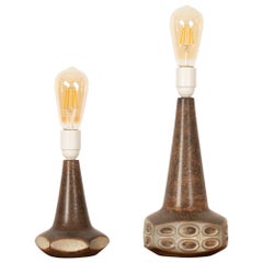 2 Lampes de Table en Céramique de Marianne Starck pour Michael Andersen, Années 1960