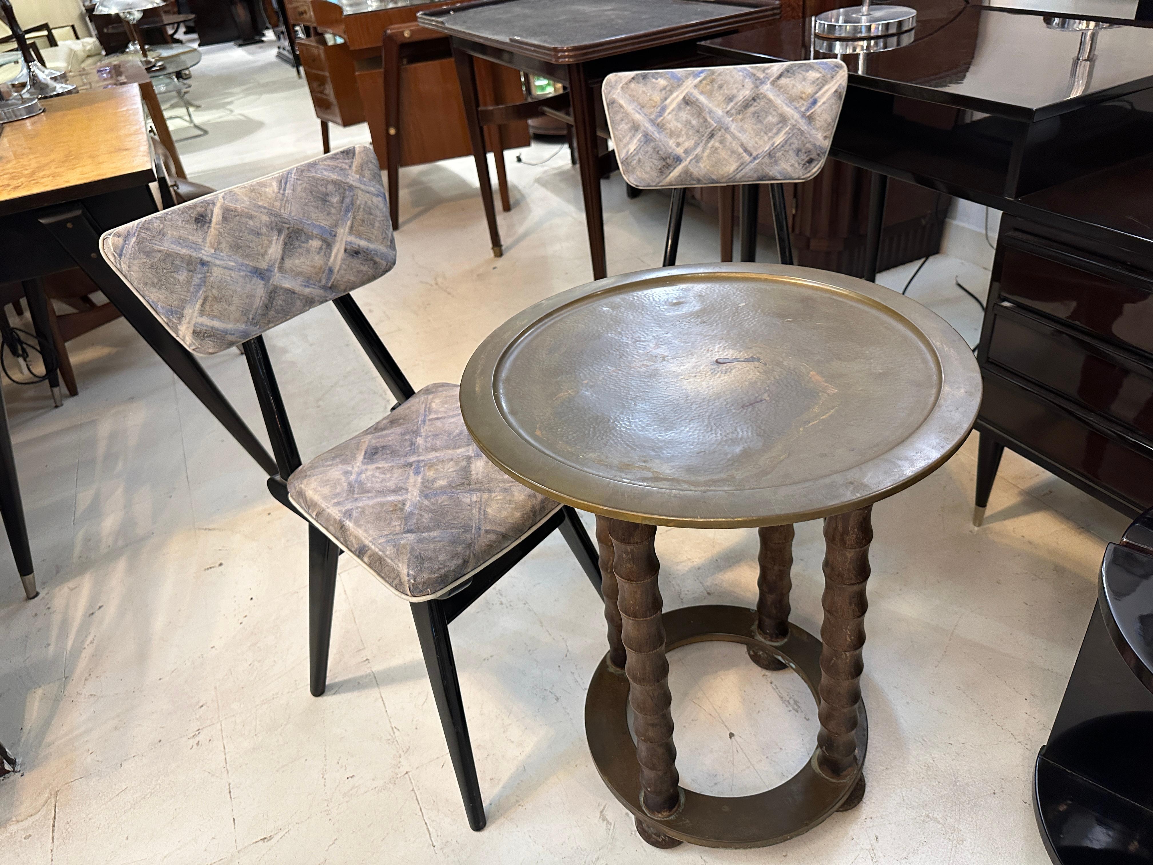 Wood 2 Chair, Italian, year :1960 For Sale