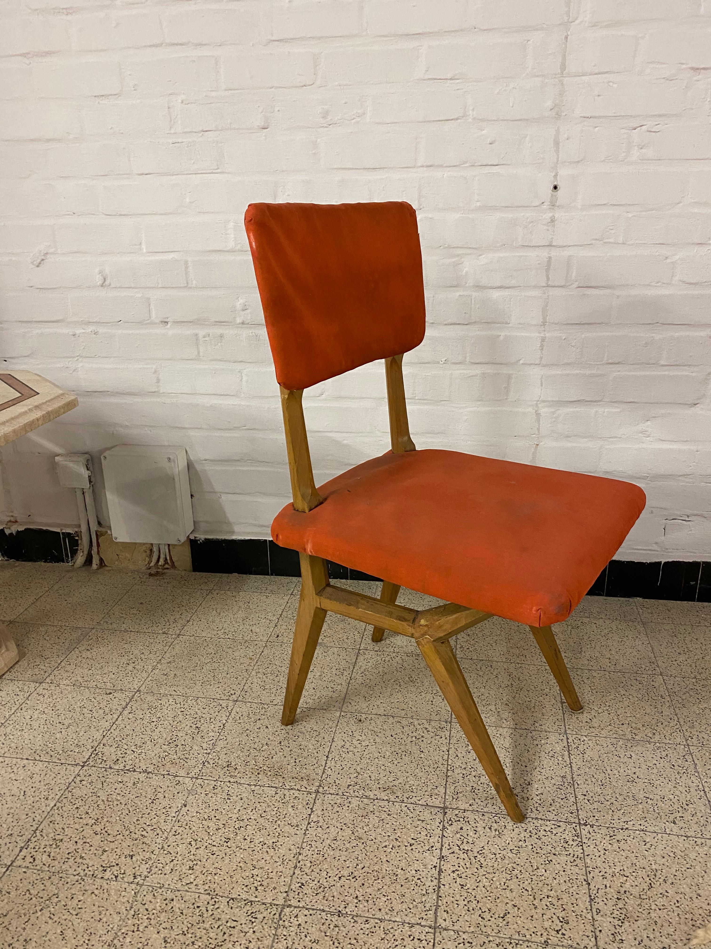 2 Stühle, Italien, ca. 1950–1960 (Italienisch) im Angebot