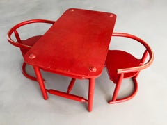 2 Chairs & Table set Anna - Karin Mobring for IKEA 1963 - Original paint
