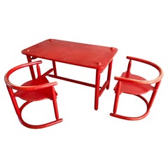 Retro 2 Chairs & Table set Anna - Karin Mobring for IKEA 1963 - Original paint