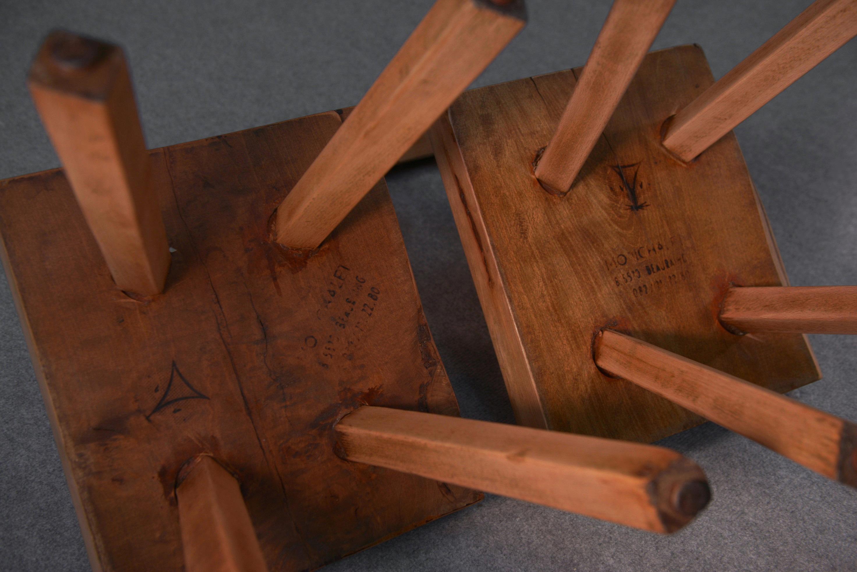 2 chaises brutalistes de la marque MOBICHALET 1960's For Sale 6