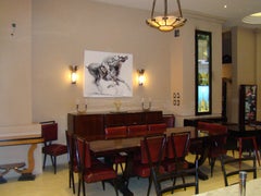 2 Chandeliers in Alabaster, Style: Jugendstil, Art Nouveau, Liberty, 1915