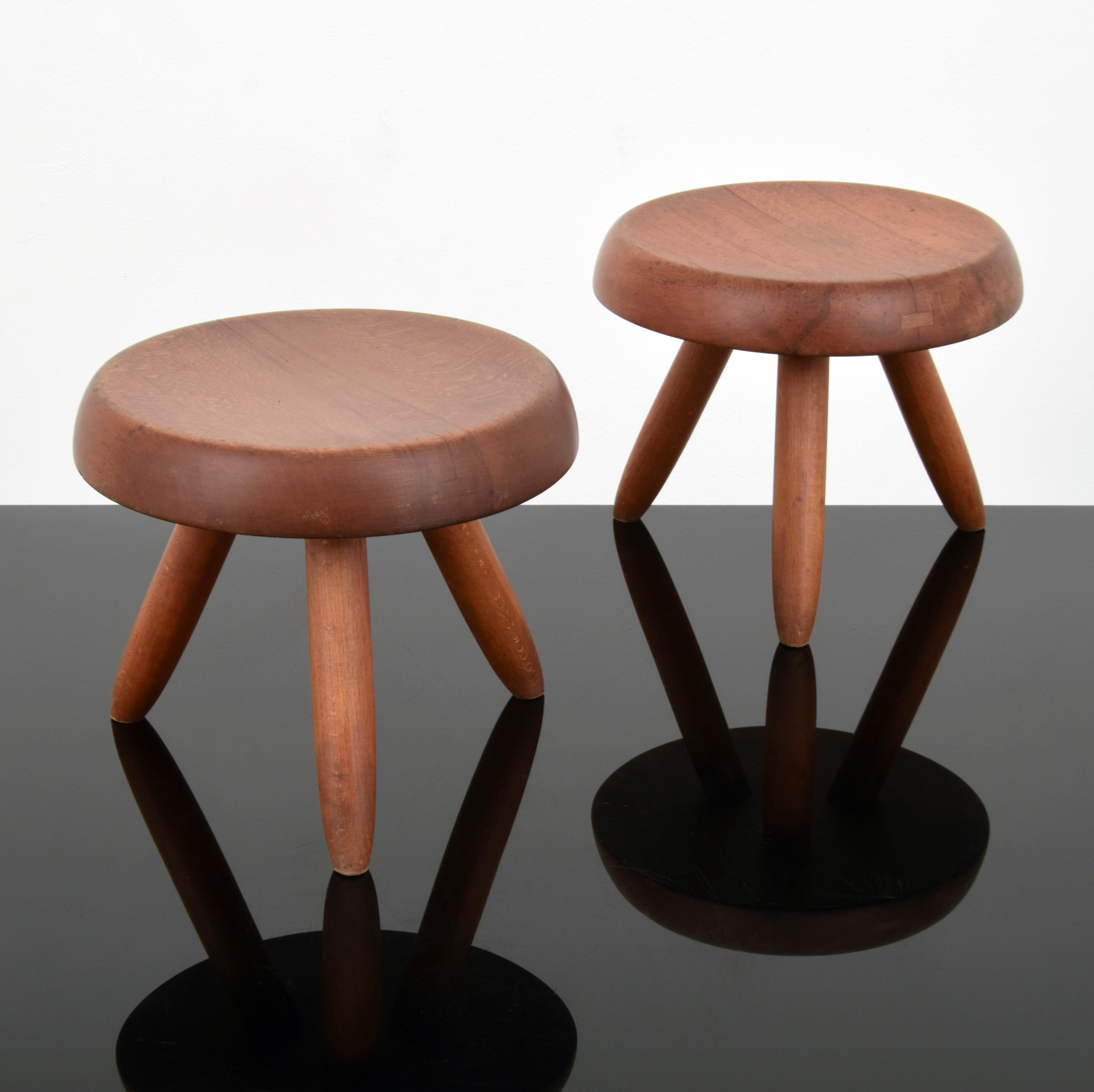 Artist/Designer; Manufacturer: Charlotte Perriand
Marking(s); notes: no marking(s) apparent
Country of origin; materials: France; beech
Dimensions (H, W, D): 11