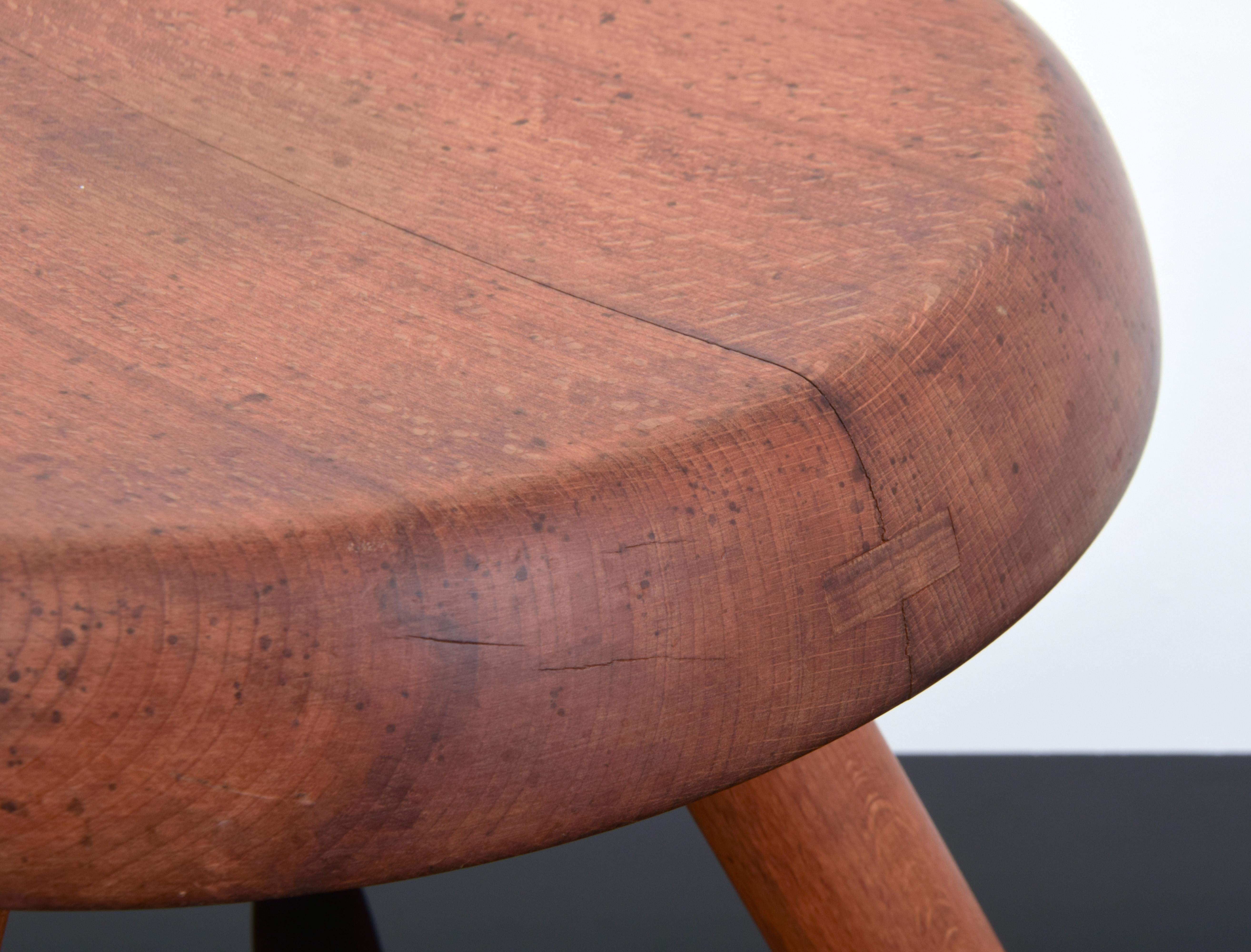 Mid-Century Modern 2 Charlotte Perriand Low Stools, Priced Each For Sale