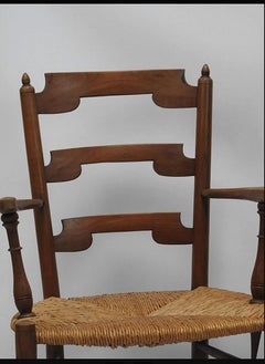 2 Cherry Neoclassic French Country Armchairs