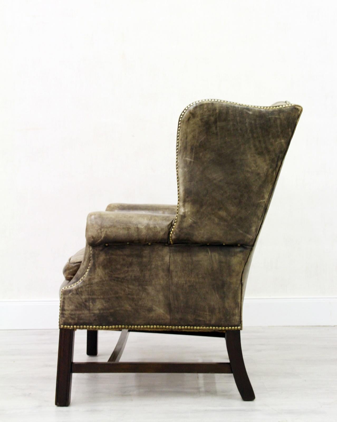 2 Chesterfield Armchair Armchair Wing Chair Antique Chair For Sale 6