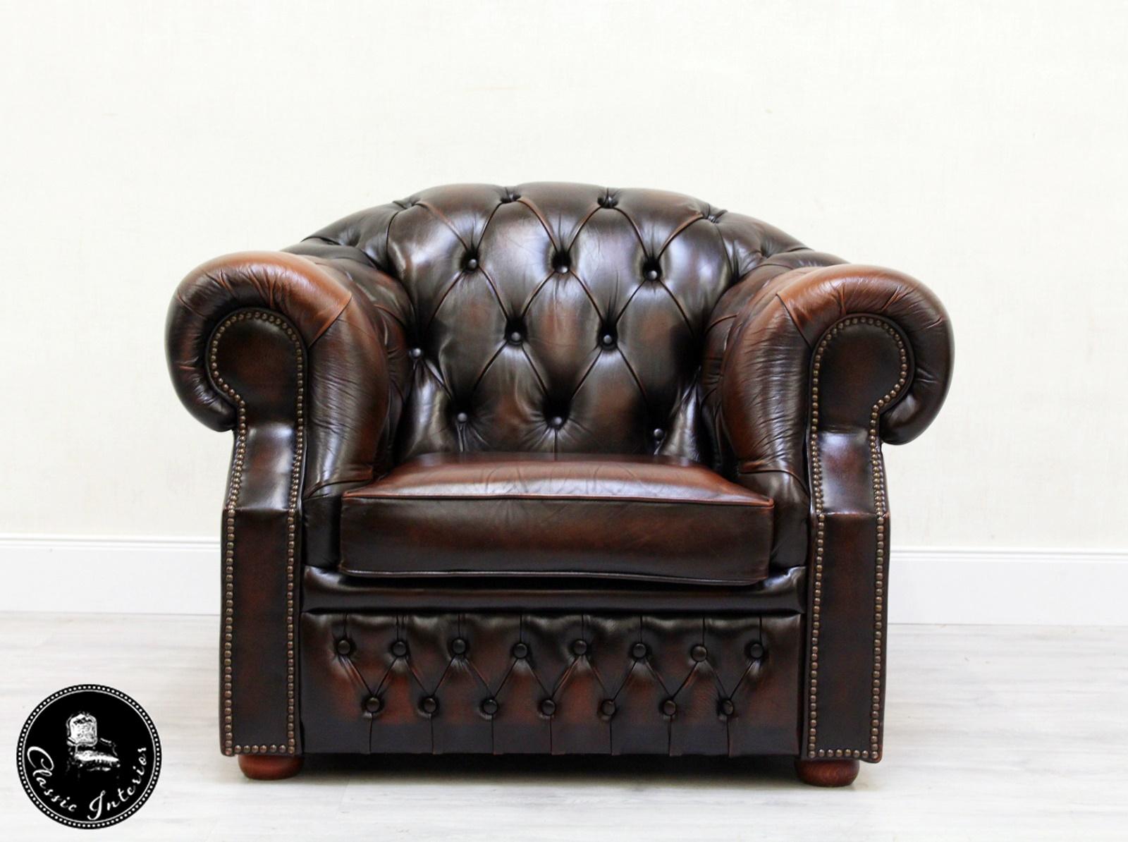 2 Chesterfield Armchair Armchair Wing Chair Antique Chair In Good Condition In Lage, DE