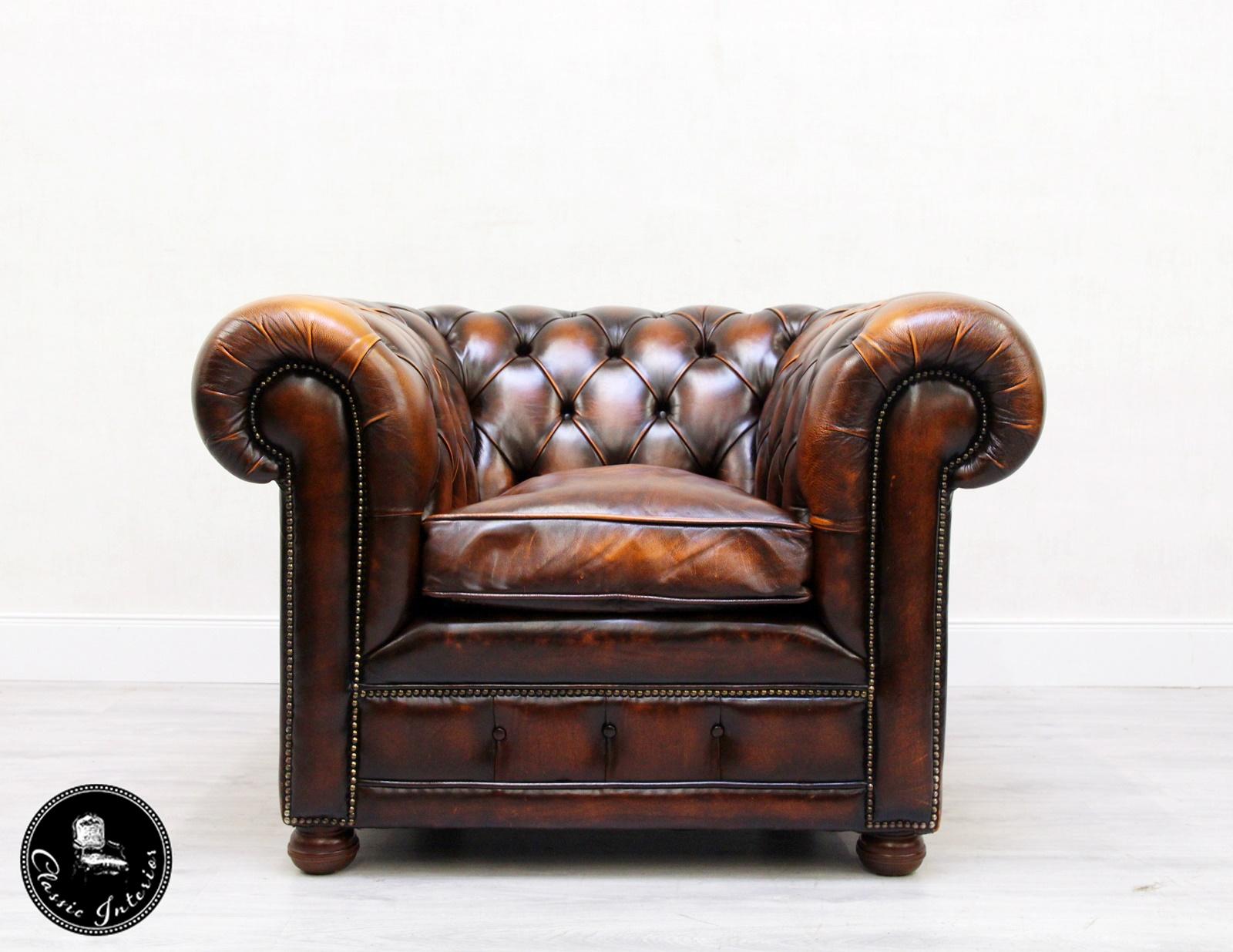 2 Chesterfield Armchair Wing Chair Antique Chair In Good Condition In Lage, DE