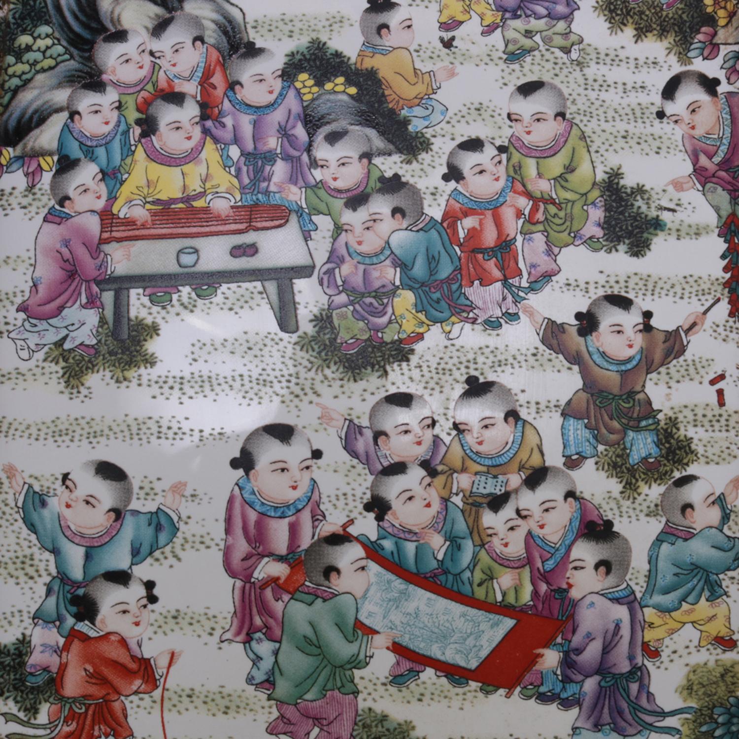 hand painted porcelain tiles