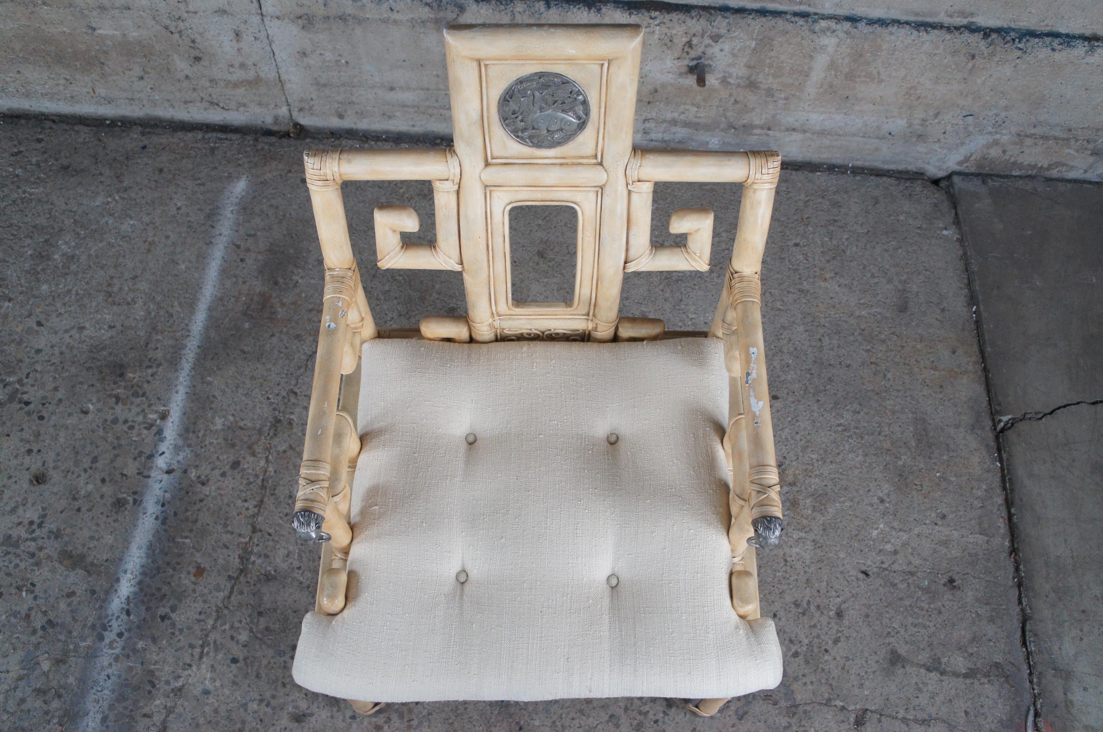 2 Paire de chaises d'autel, de trône et d'accoudoirs à tête de lion de style Ming Ming Chinoiserie en vente 5