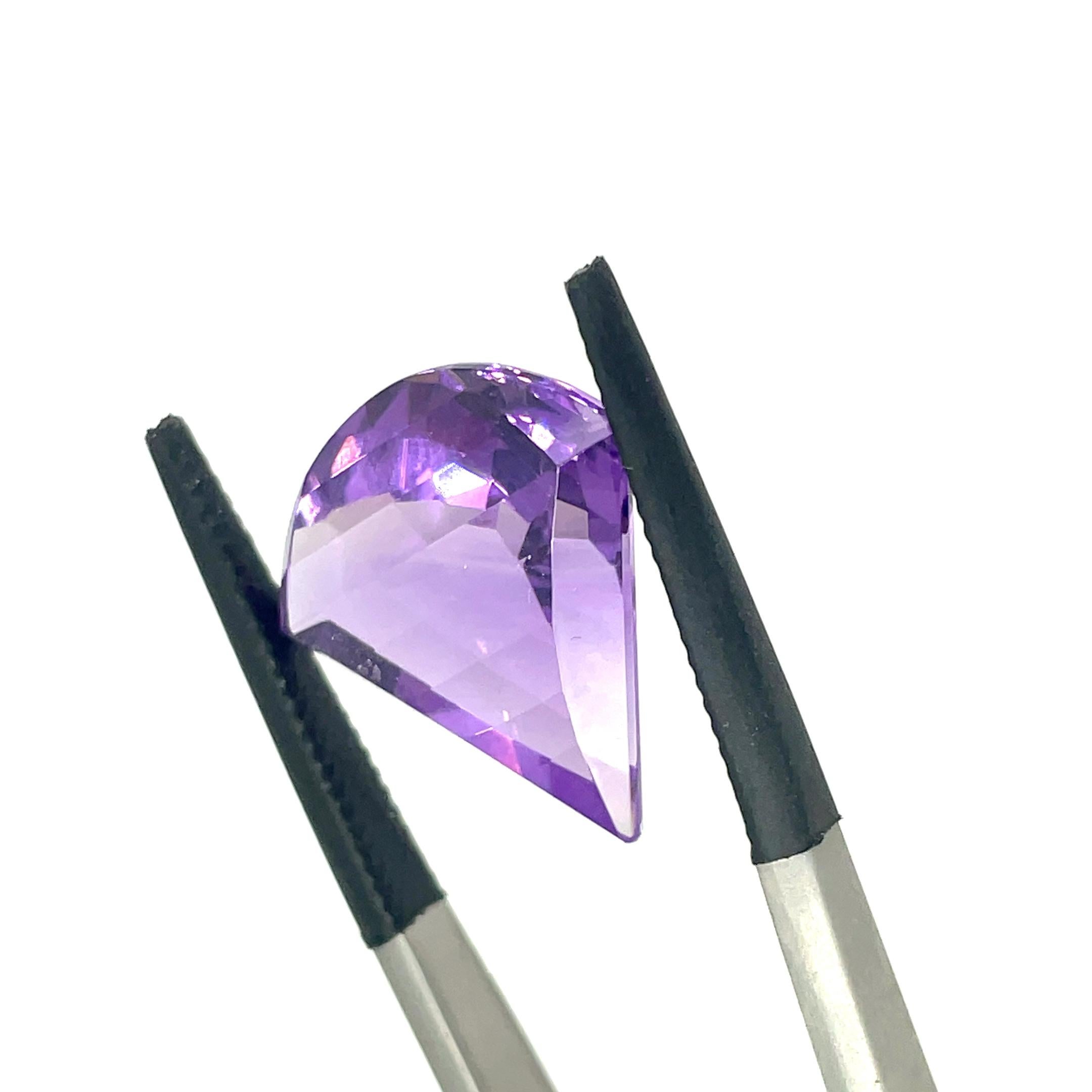 Brilliant Cut 2 Citrine and Amethyst Cts 26.01 For Sale