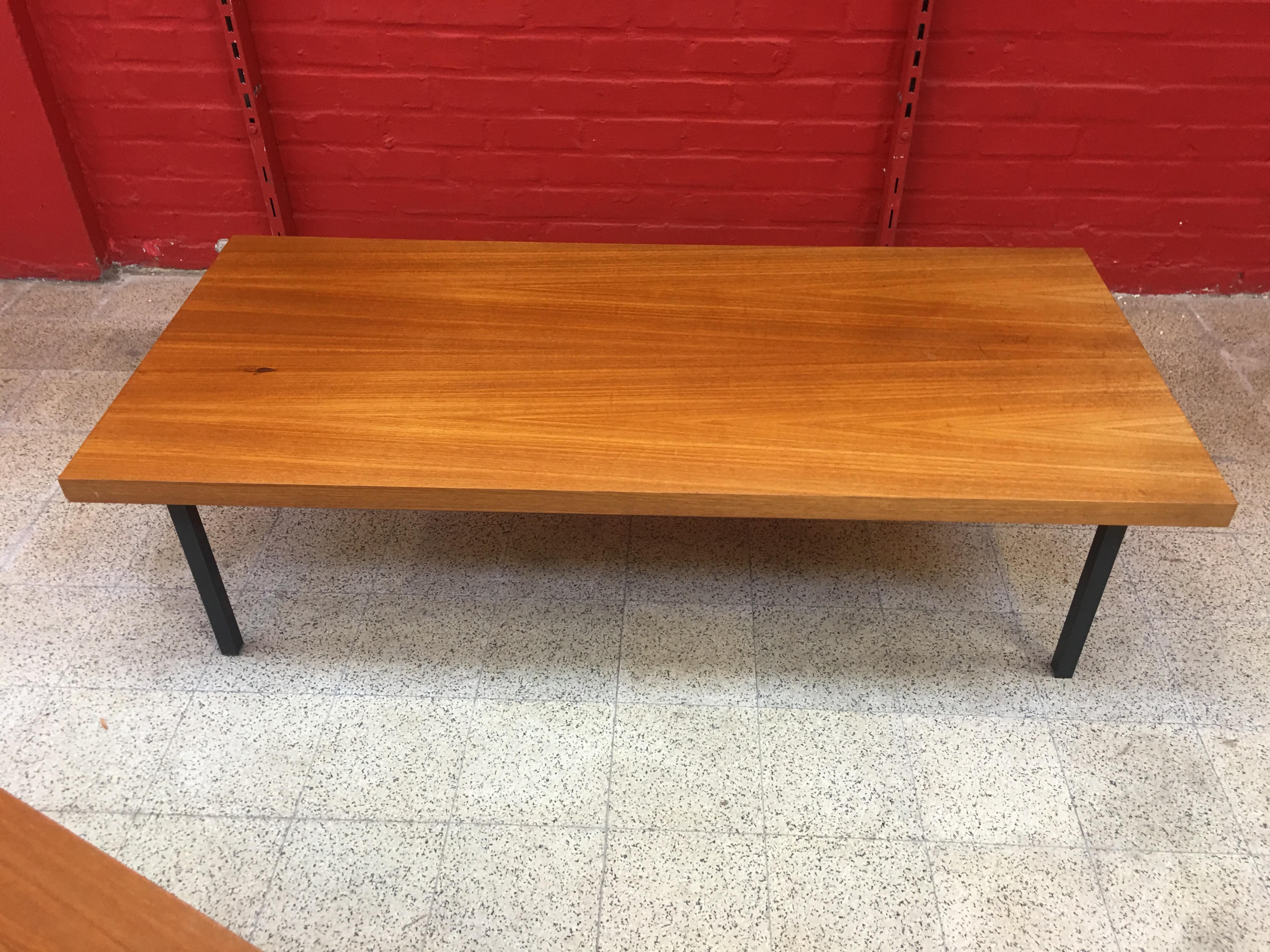 Lacquered 2 Coffee Tables in Knoll Style, circa 1960 For Sale