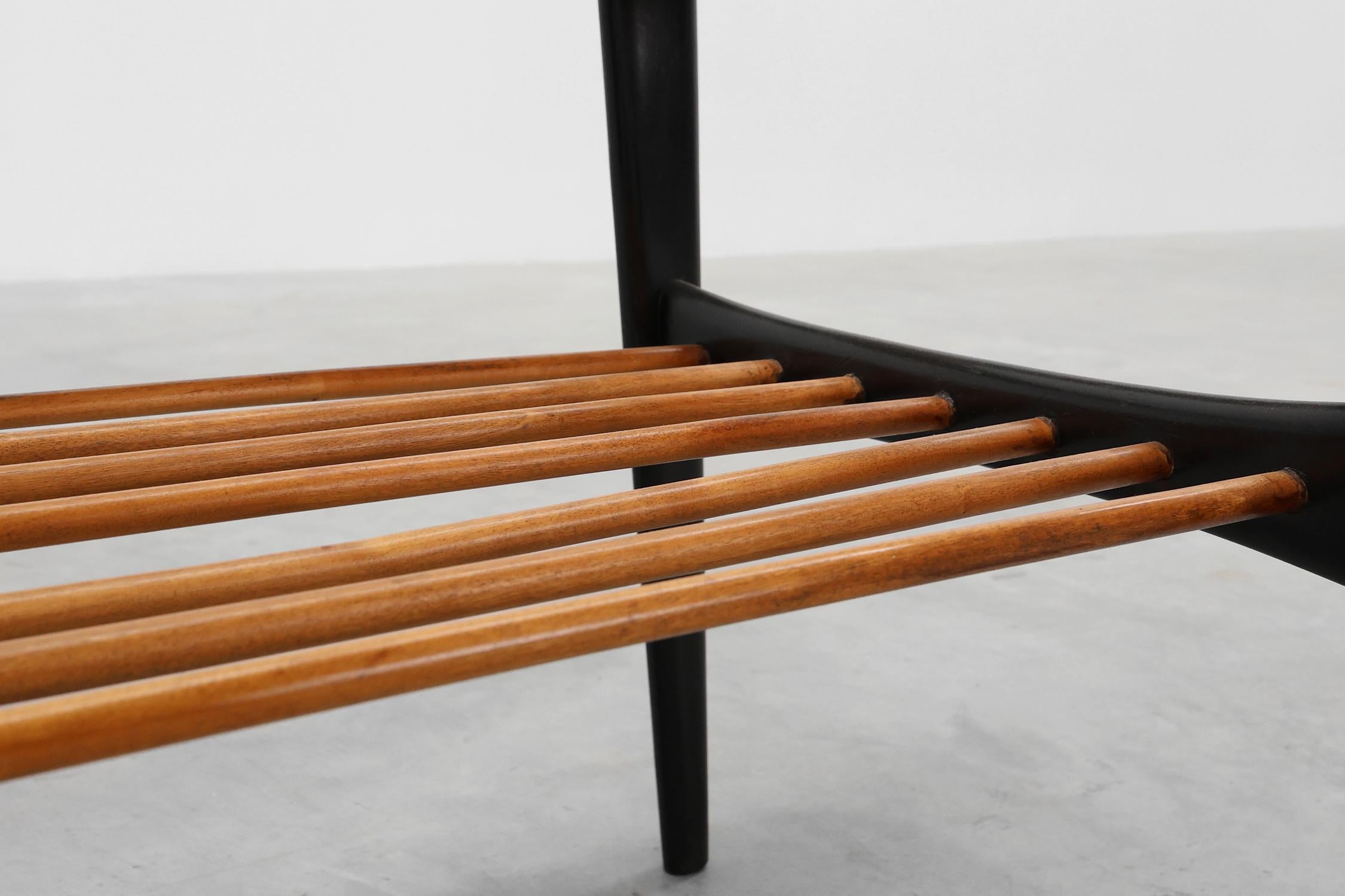2 Coffee Tables model 210, teak wood and ceramic, by Alfred Hendrickx, Belform en vente 4
