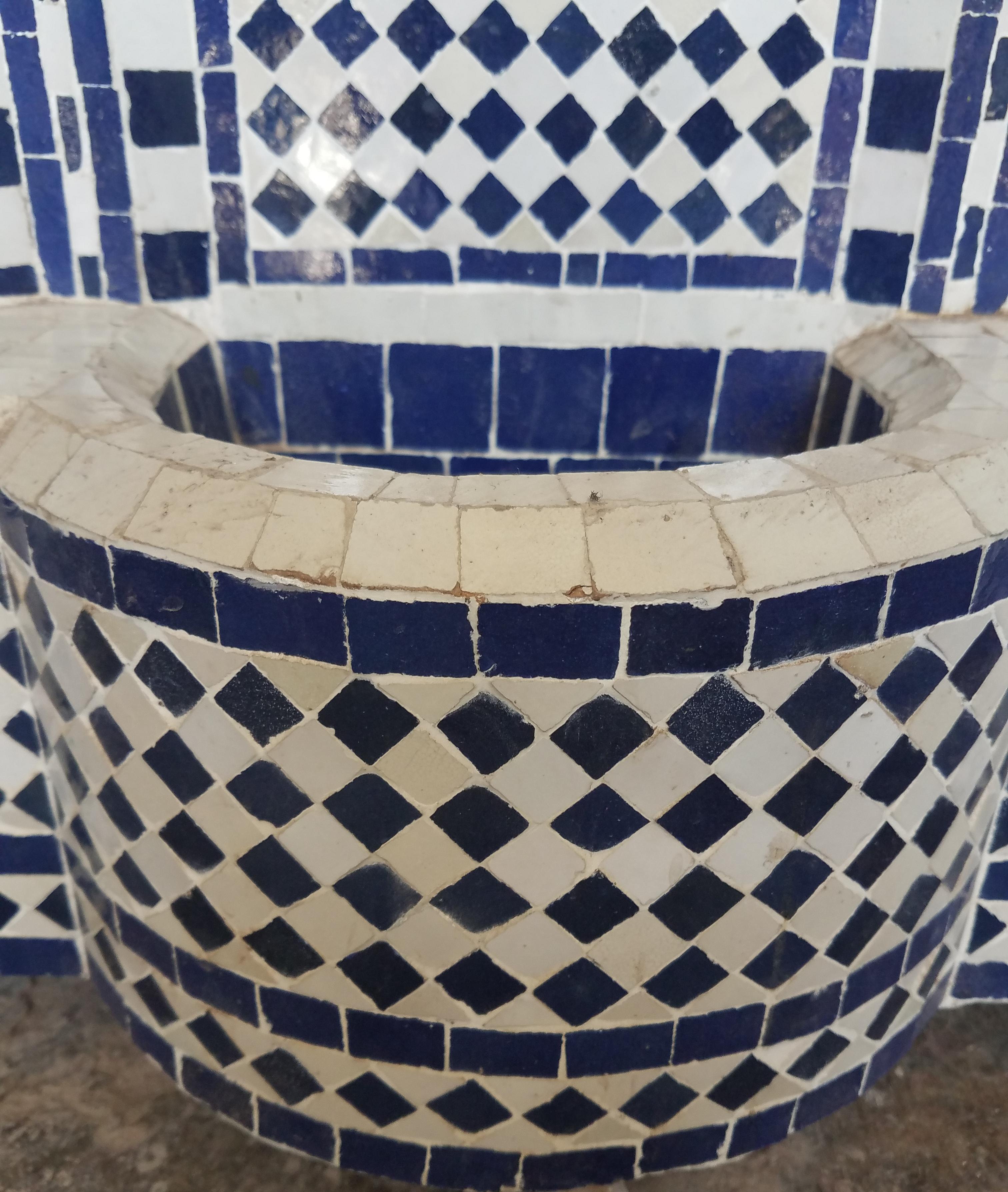 Contemporary 2 Color Moroccan Mosaic Mini Fountain, Marrakech 5 For Sale