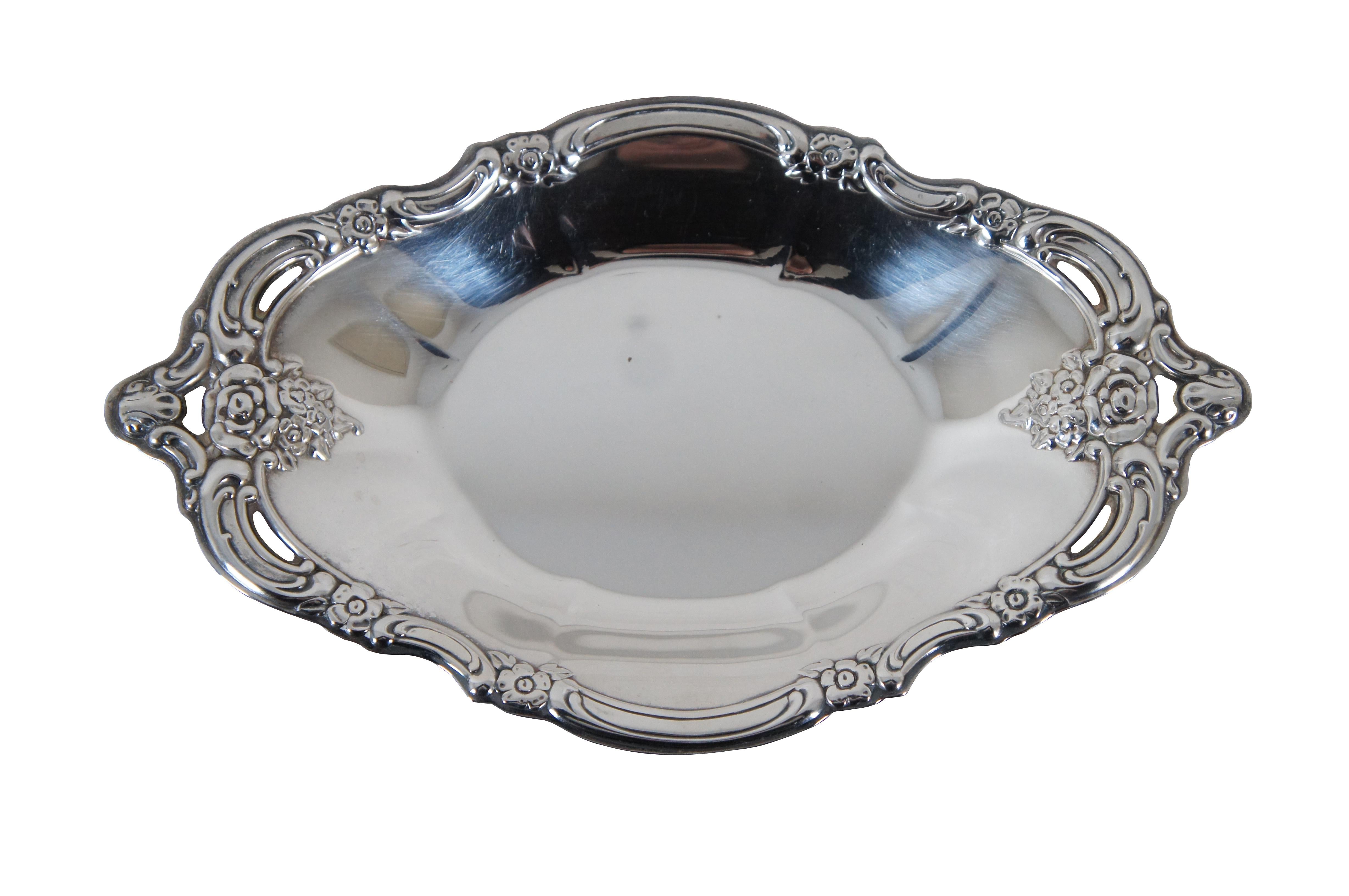 Baroque 2 Community Silverplate Oneida Silver Artistry Oval Serving Bowl Dish 9