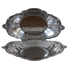 2 Community Silverplate Oneida Silver Artistry Oval Serving Bowl Dish 9"