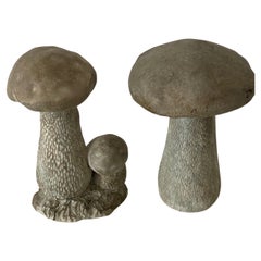 2 Betongeformtes Garten-Set Pilz-Garten-Set