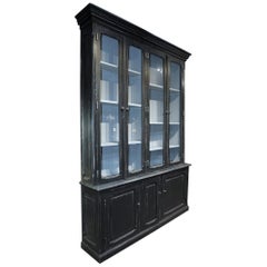 Antique 2 Corps Bookcase Pine Cabinet, circa 1920