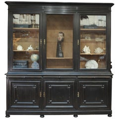 2 Corps Buffet or Bookcase in Solid Oak, circa 1900
