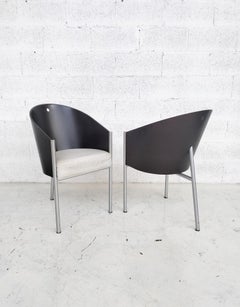 2 Costes chairs by Philippe Starck  for Driade  80s