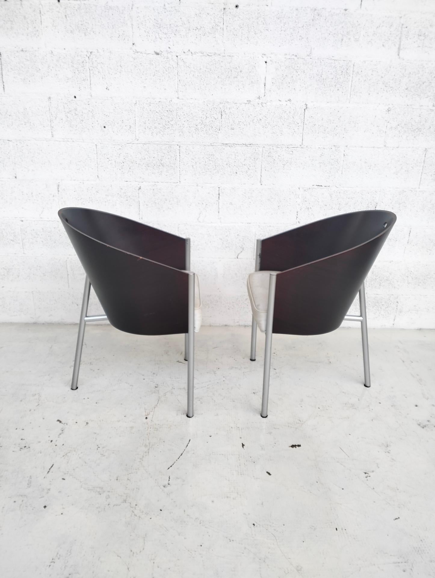 Mid-Century moderno 2 sedie Costes di Philippe Starck per Driade anni '80 in vendita