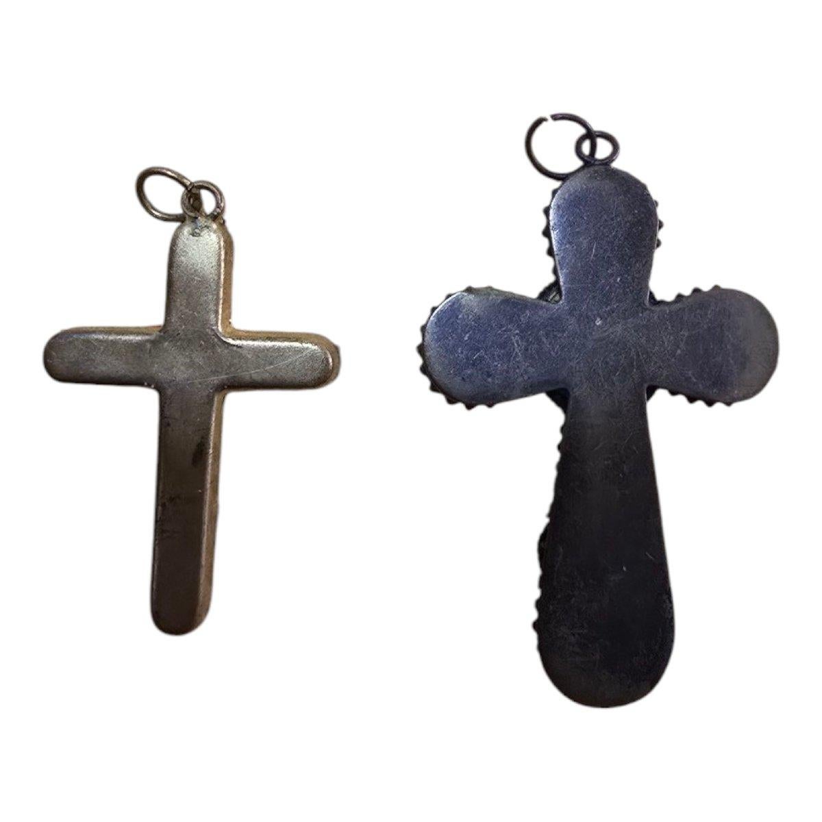 2 croix avec micromosaïque - Rome, 19e siècle Bon état - En vente à Madrid, ES