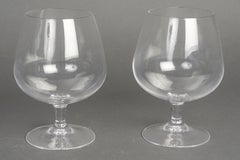2 Crystal Cognac Glasses.