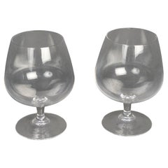 2 Crystal Cognac Glasses.