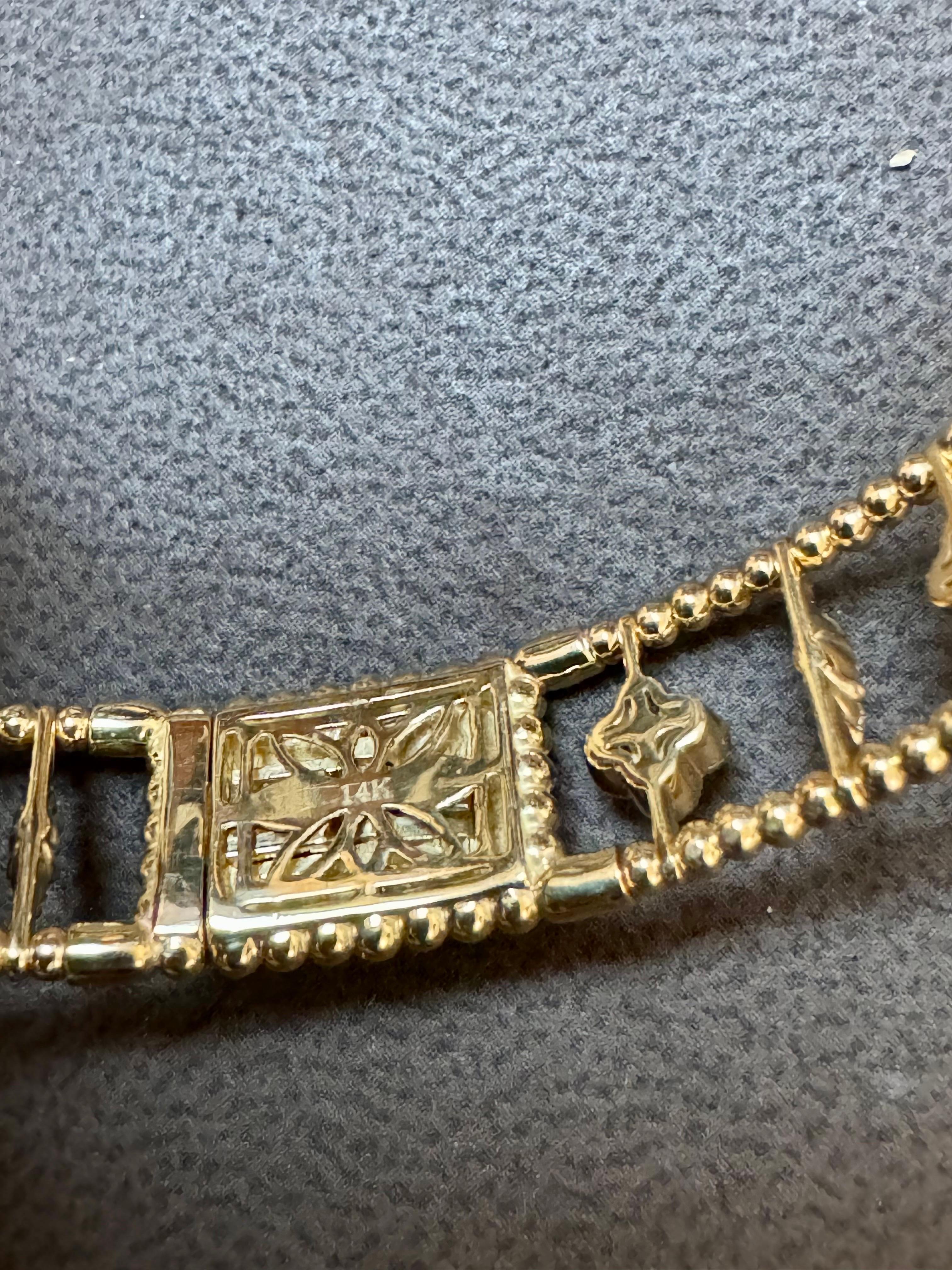 2 Ct Brilliant Cut Diamond Metro Women 14 Kt Yellow Gold Diamond Bangle Bracelet 8