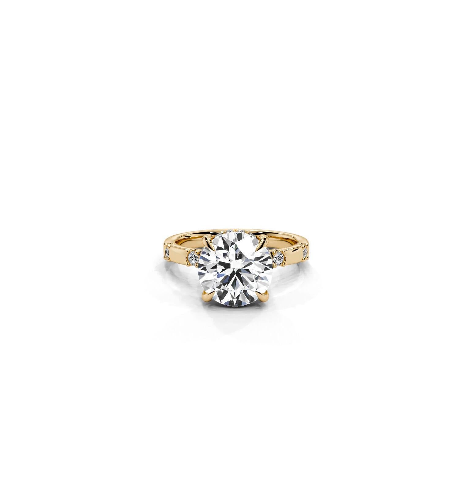 For Sale:  2 ct moissanite engagement ring in 14k gold 6