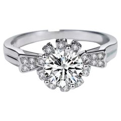 2 ct Moissanite Wedding Ring 925 Sterling Solitare Gift For Her Solitare Ring.