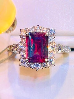 2 Ct Natural Brazil Alexandrite Change to red color