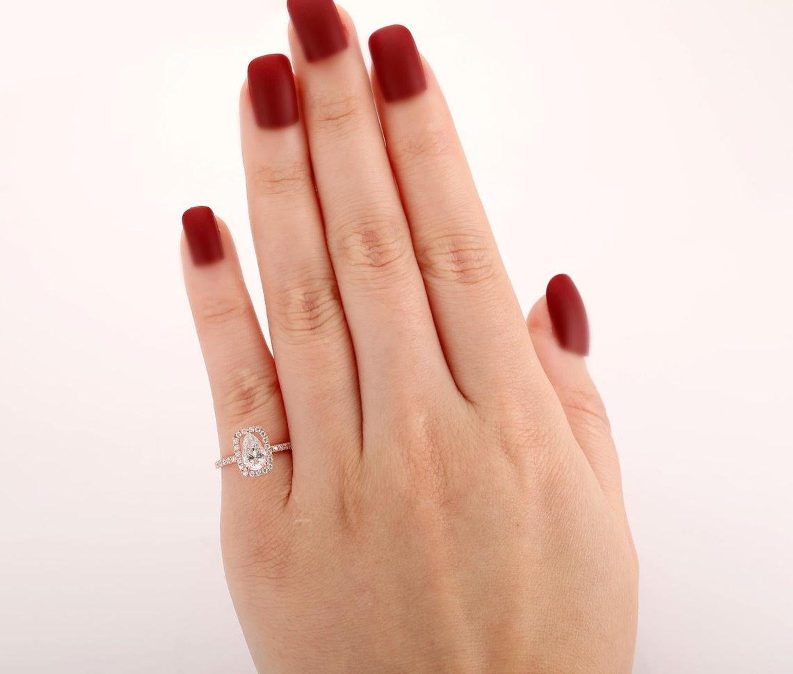 2 CT Pear Cut Moissanite Engagement Ring 925 Sterling Silver Tear Drop Ring Gift

A P P R O X T I M E

All items are custom made to order. Our approx time is about 6 - 10 business days. This can change during peak season

Note: There May Be Little