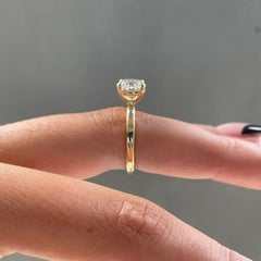2 CT Round Cut Moissanite Engagement Ring 925 Sterling Silver Solitaire Ring.