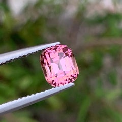 2 Cts Baby Pink Color Afghan Cushion Cut Tourmaline Gemstone for Jewellery 7mm