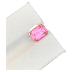 2 pierres de tourmaline rose pâle, taille coussin, pour bijoux, 9 mm
