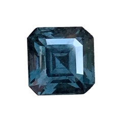 2 Cts Deep Blue Gray Color Burma Spinel Emerald Cut  Gemstone for Jewellery 6mm