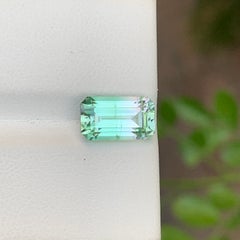 2 Cts Dual Shades Pastel Seafoam Green Tourmaline Gemstone for Jewellery 10 mm
