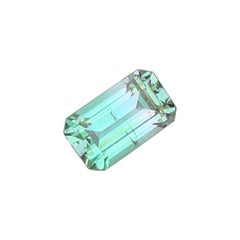 2 Cts Dual Shades Pastel Seafoam Green Tourmaline Gemstone for Jewellery 10 mm