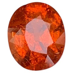 2 carati di Fanta Color Mandarin, pietra preziosa spessartite, forma ovale per gioielli, 9 mm