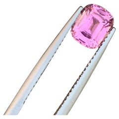 2 pierres précieuses de tourmaline rose pâle naturelle, taille coussin, pour bijoux, 8 mm